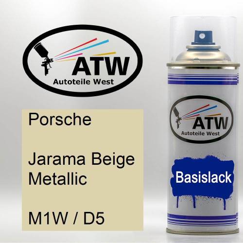 Porsche, Jarama Beige Metallic, M1W / D5: 400ml Sprühdose, von ATW Autoteile West.